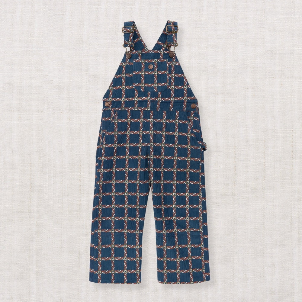 【Misha & Puff】CORDUROY CARPENTER OVERALL - MARINE BLUE PORTICO - 26FA Drop2 _ chu chu CHUPETERIA