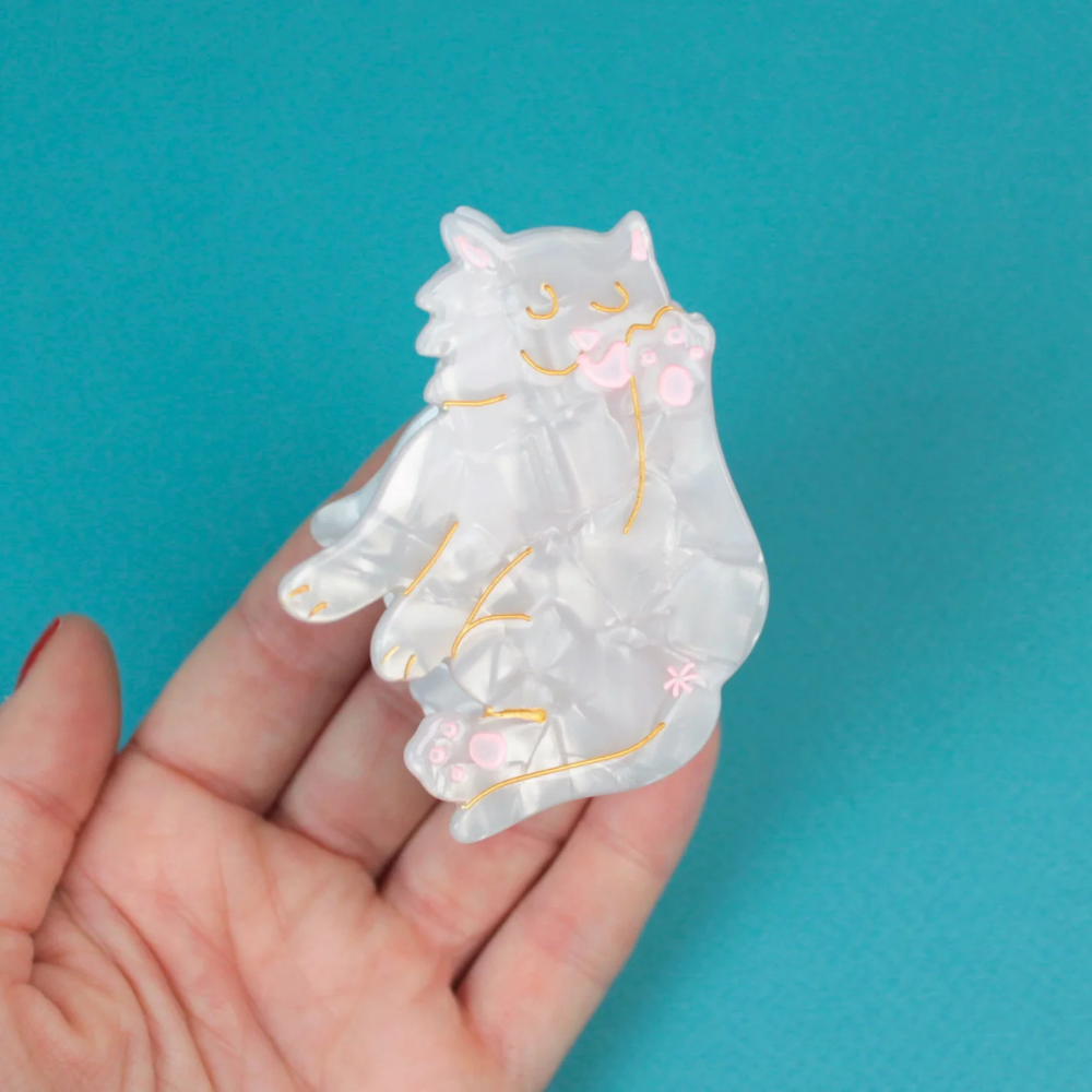 【Coucou Suzette】White Cat Hair Claw _ chu chu CHUPETERIA