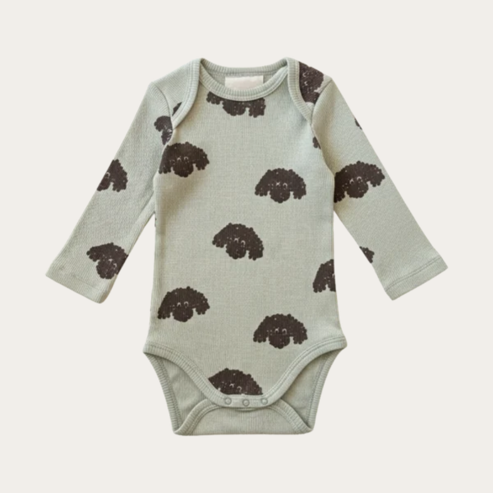 【STUDIO BOHEME】WOODY BODYSUIT - STONE / DOGS FRERE (26AW Drop 3) _ chu chu CHUPETERIA