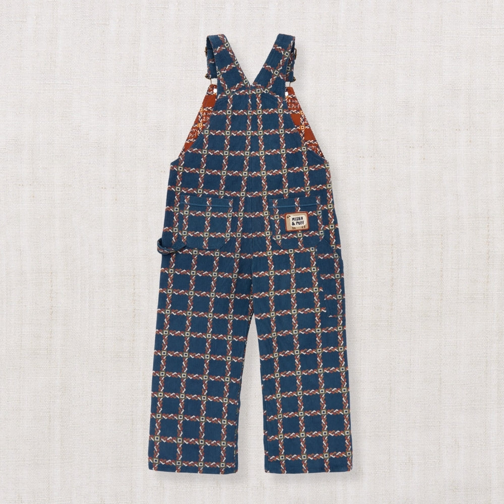 【Misha & Puff】CORDUROY CARPENTER OVERALL - MARINE BLUE PORTICO - 26FA Drop2 _ chu chu CHUPETERIA