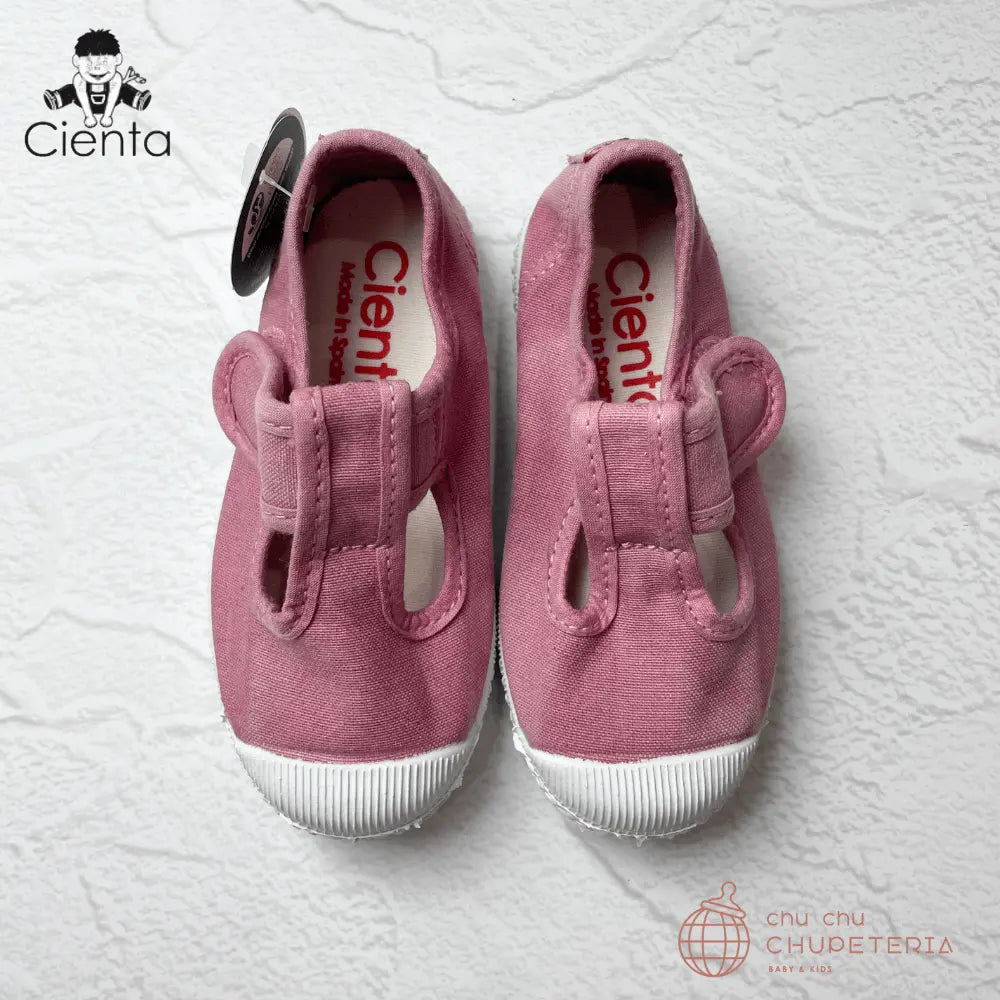 ｟3/31まで送料無料｠【CIENTA】T - Strap Shoes - 77777 ムラ染 ROSA _2 _ chu chu CHUPETERIA