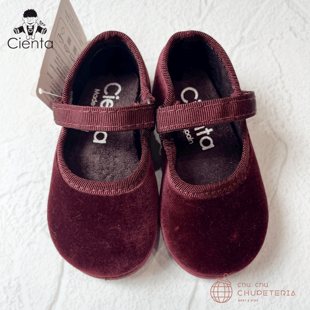 ｟3/31まで送料無料｠【CIENTA】Velour Shoes - 400 Burdeos _1 _ chu chu CHUPETERIA