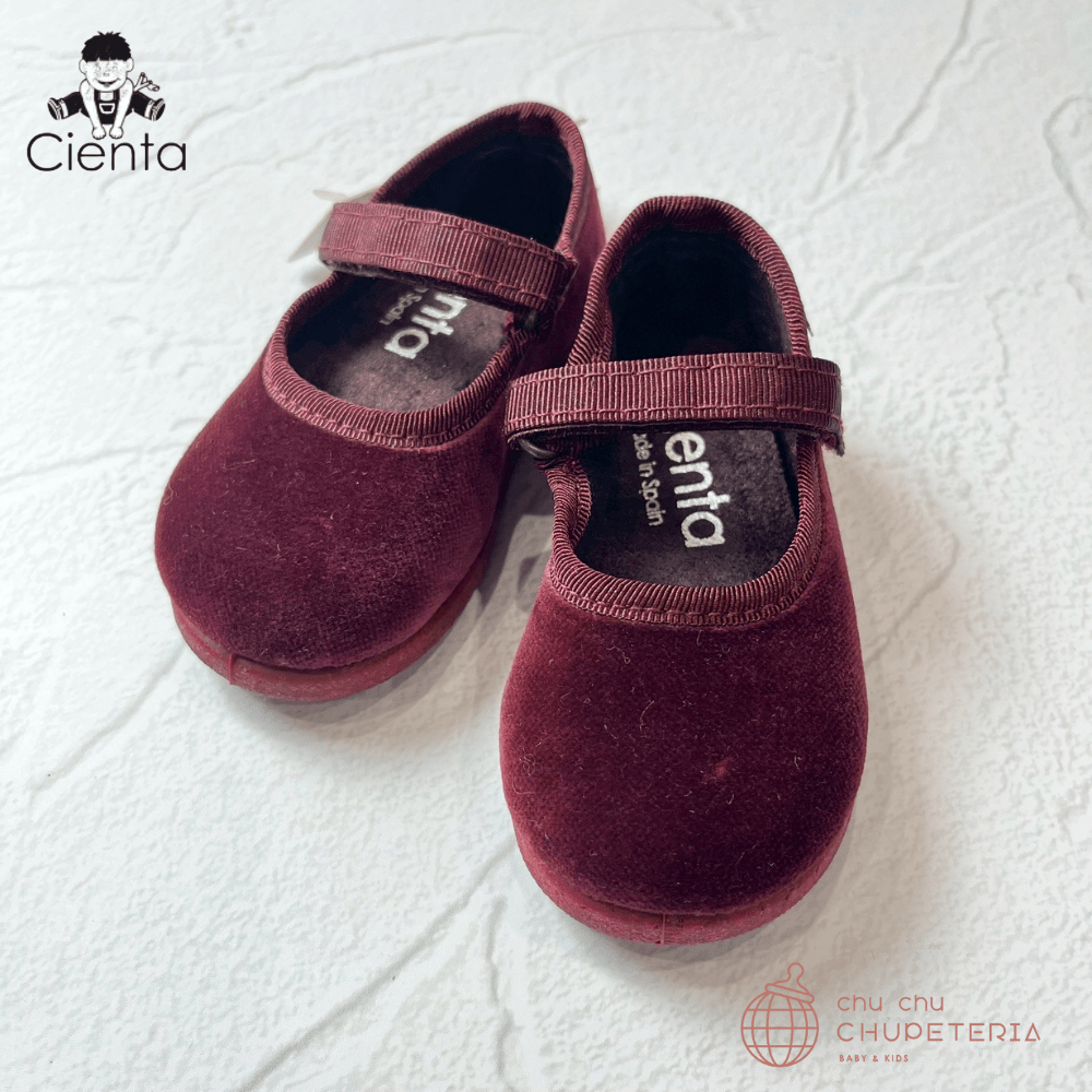 ｟3/31まで送料無料｠【CIENTA】Velour Shoes - 400 Burdeos _2 _ chu chu CHUPETERIA