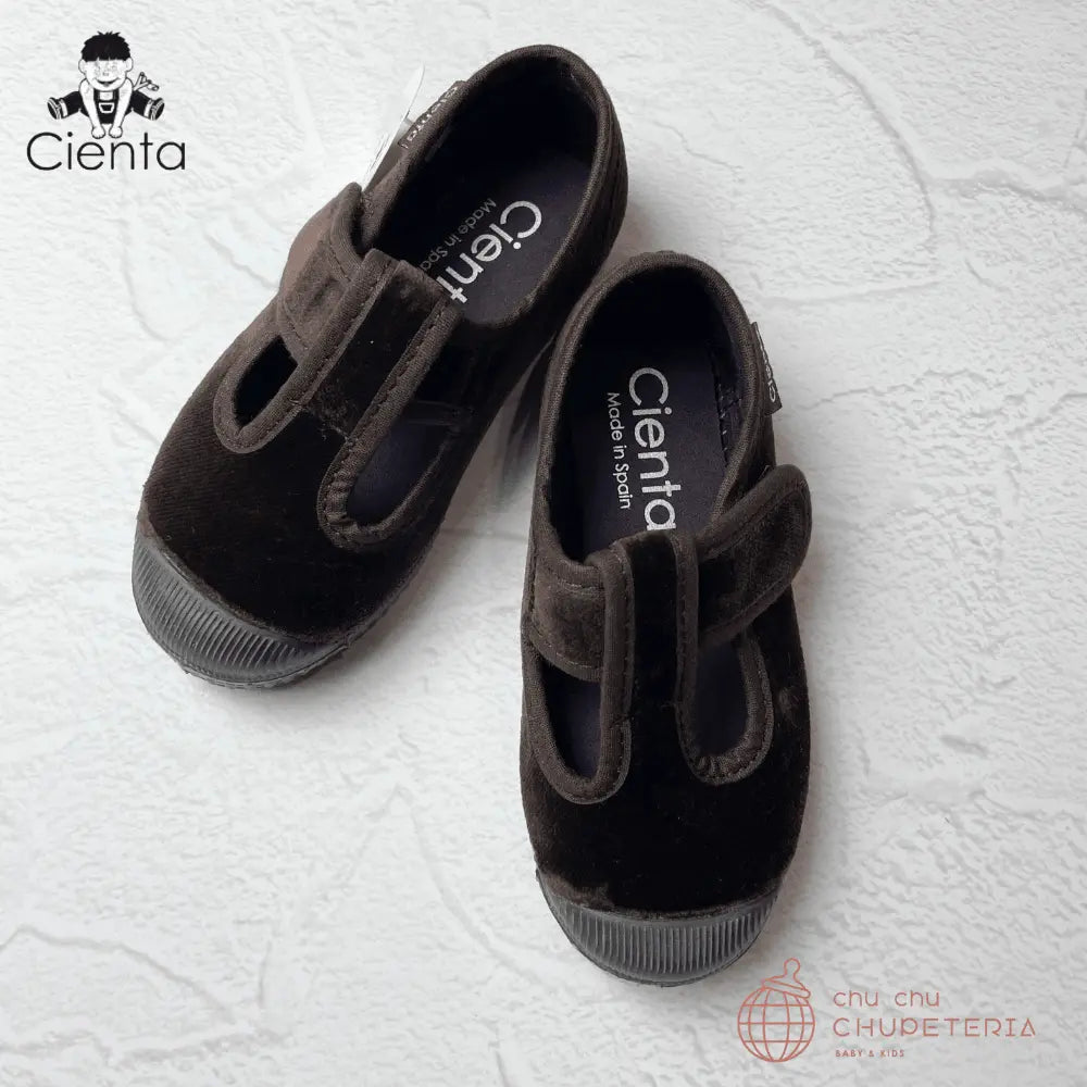 ｟3/31まで送料無料｠【CIENTA】Velour Shoes - 977 MARRON _1 _ chu chu CHUPETERIA