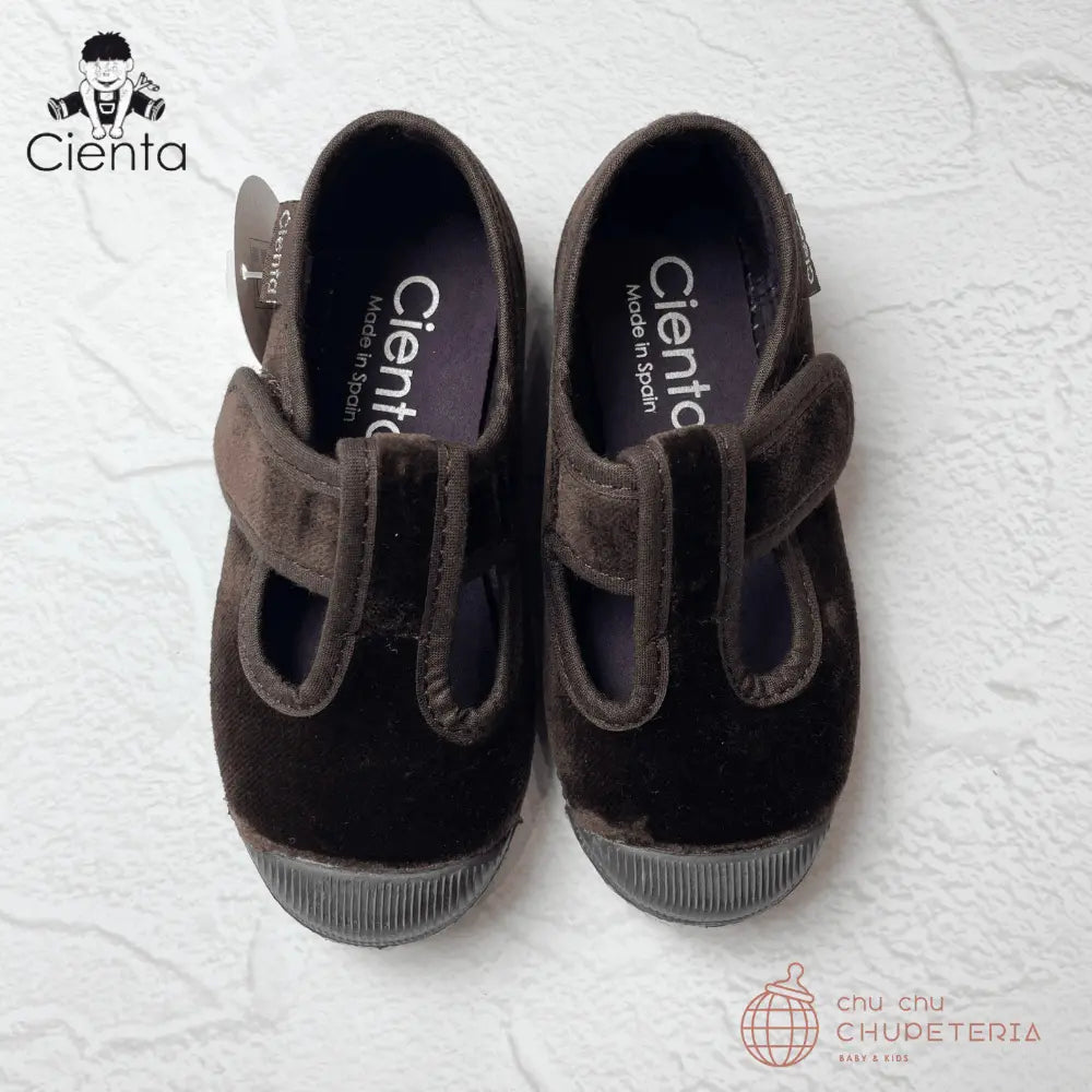 ｟3/31まで送料無料｠【CIENTA】Velour Shoes - 977 MARRON _2 _ chu chu CHUPETERIA