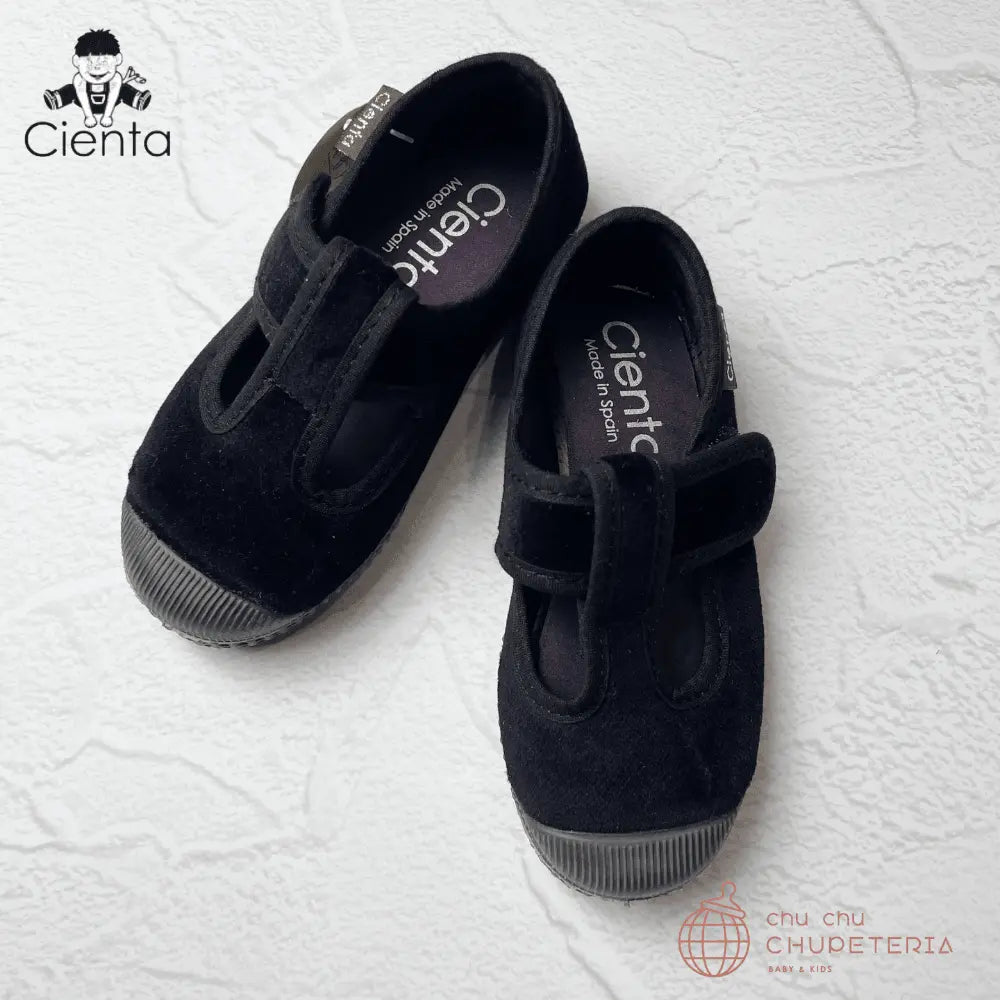 ｟3/31まで送料無料｠【CIENTA】Velour Shoes - 977 NEGRO _1 _ chu chu CHUPETERIA