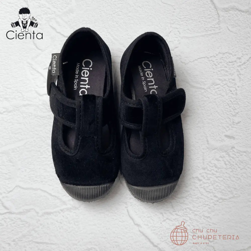 ｟3/31まで送料無料｠【CIENTA】Velour Shoes - 977 NEGRO _2 _ chu chu CHUPETERIA