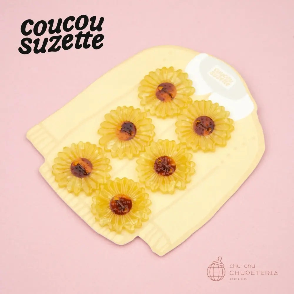 【Coucou Suzette】Sunflower Buttons Kit - chu chu CHUPETERIA