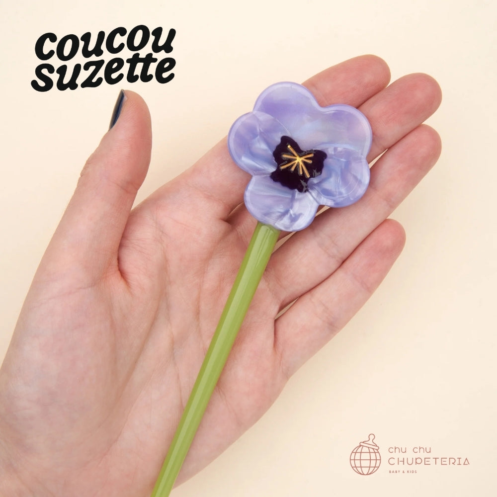 【Coucou Suzette】Pansy Hair Stick - chu chu CHUPETERIA