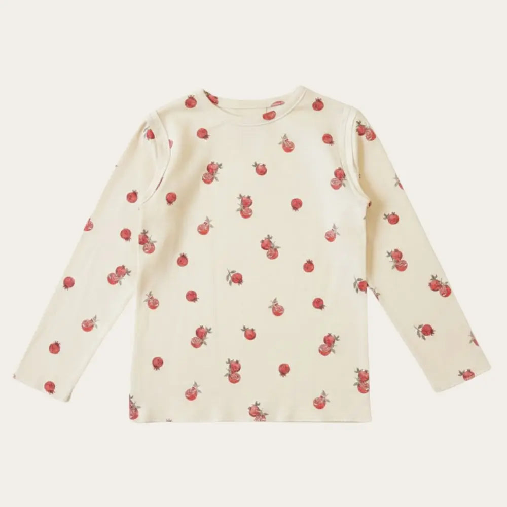 【STUDIO BOHEME】T-SHIRT LALA - ECRU GRENADES  (26AW Drop 1) _ chu chu CHUPETERIA