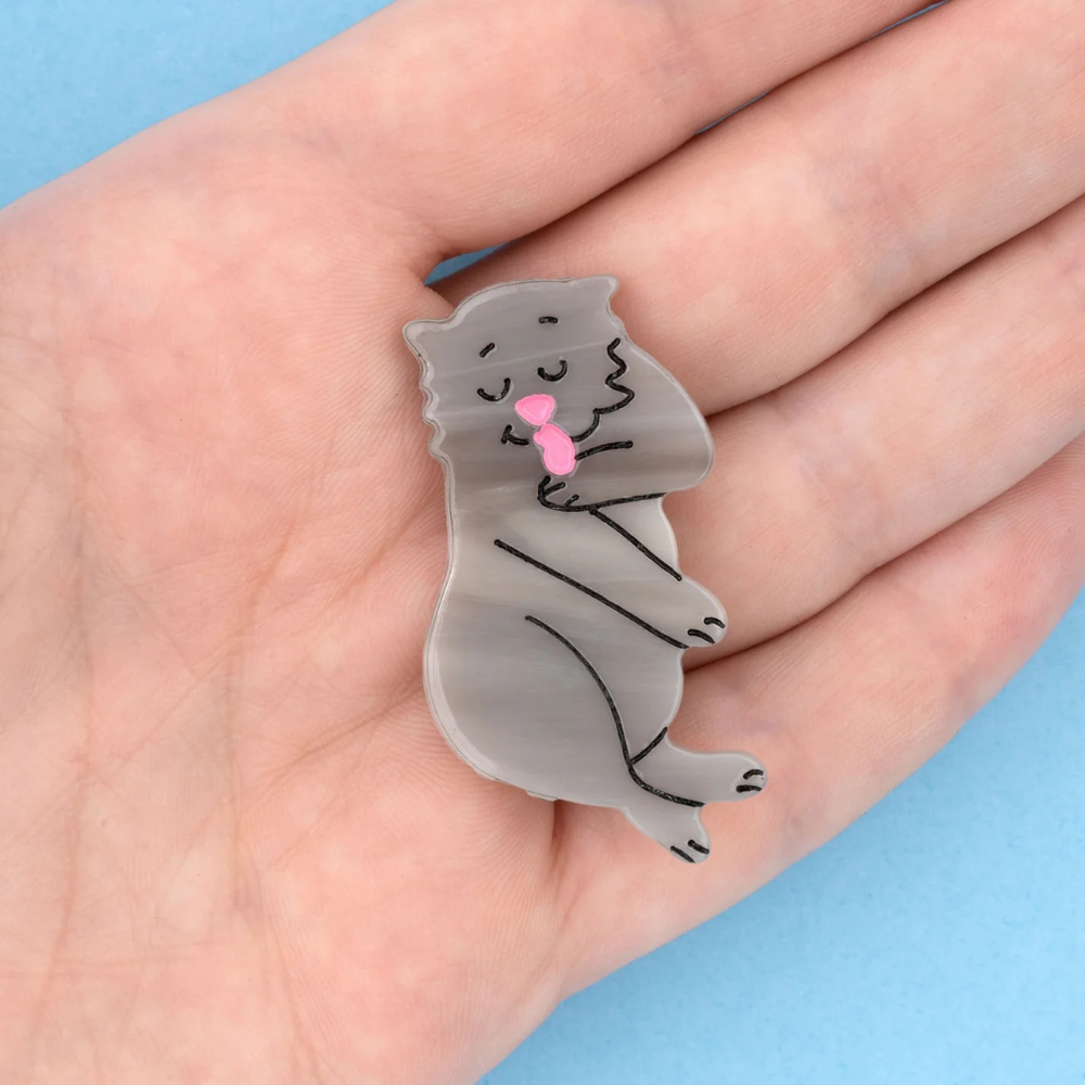 【Coucou Suzette】Grey Cat Hair Clip _ chu chu CHUPETERIA