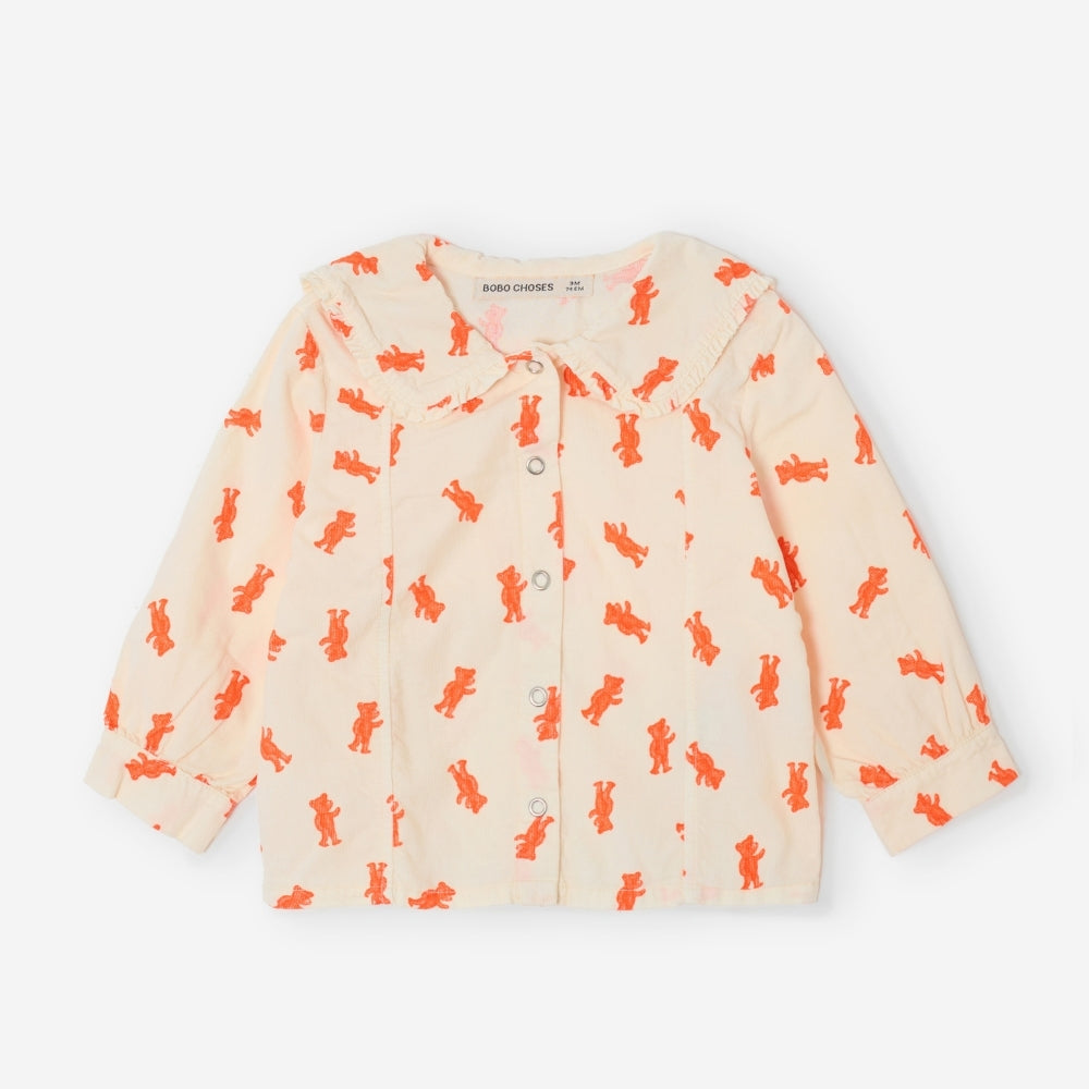 【BOBO CHOSES】Baby : Softpaw Monster all over shirt - 26AW Drop2 _ chu chu CHUPETERIA