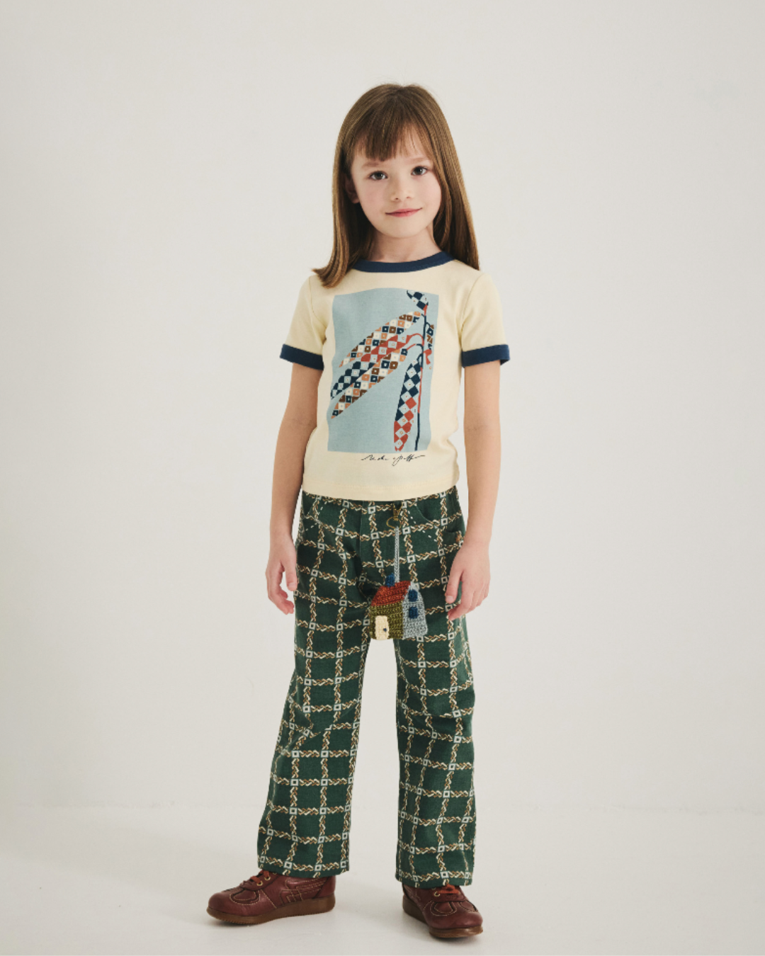 【Misha & Puff】HARVEST RINGER TEE - SHORTBREAD - 26FA Drop1 _ chu chu CHUPETERIA