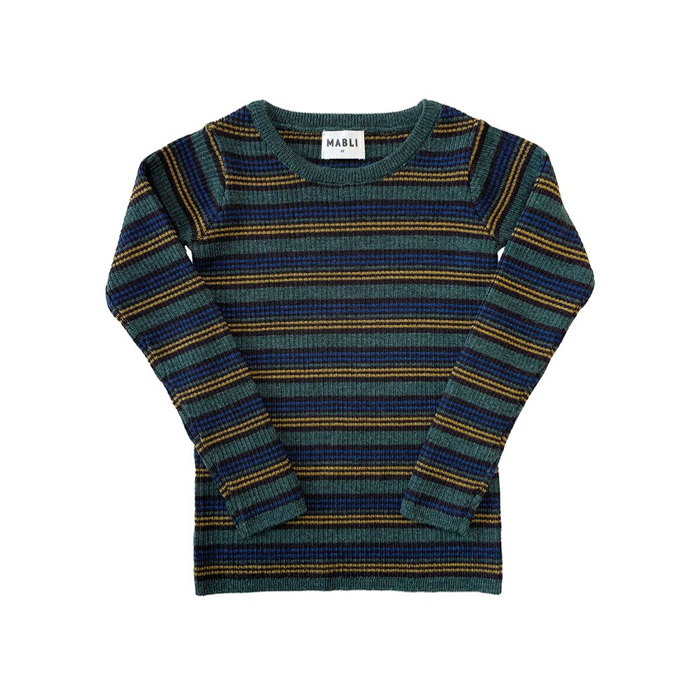 【MABLI】 Seilio Skinny Rib - Pine Stripe _ chu chu CHUPETERIA