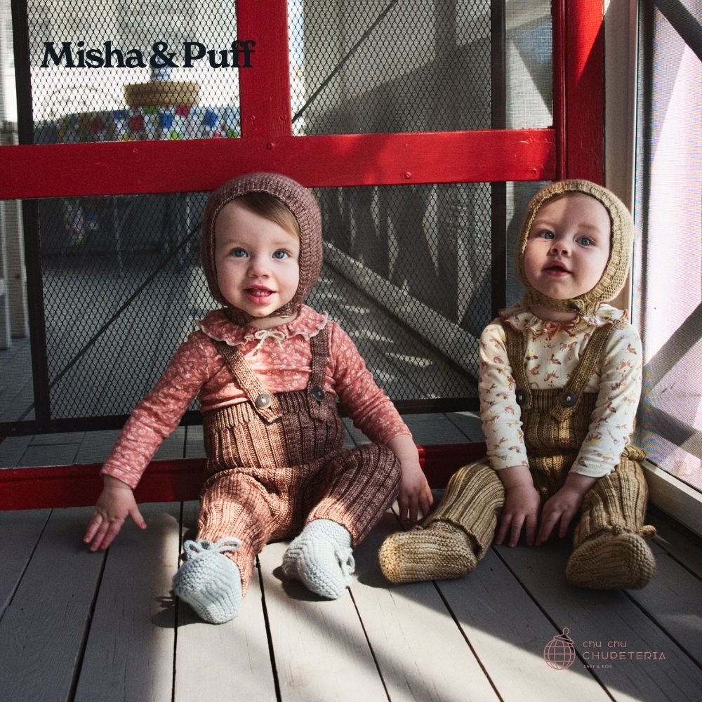 ボトムス 12-18 misha&puff rib longies alabaster Misha and Puff Alabaster Rib Longies – Ladida