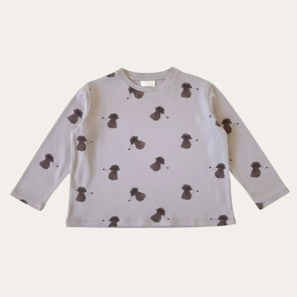 【STUDIO BOHEME】T-SHIRT ESSENTIAL - MAUVE DOG SOEUR  (26AW Drop 1) _ chu chu CHUPETERIA