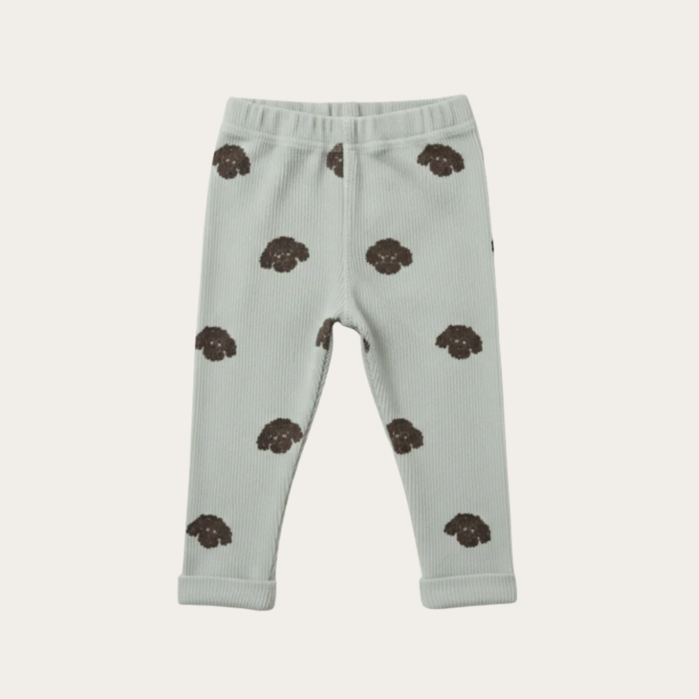 【STUDIO BOHEME】ROM POM LEGGINGS - STONE / DOGS FRERE (26AW Drop 2) _ chu chu CHUPETERIA