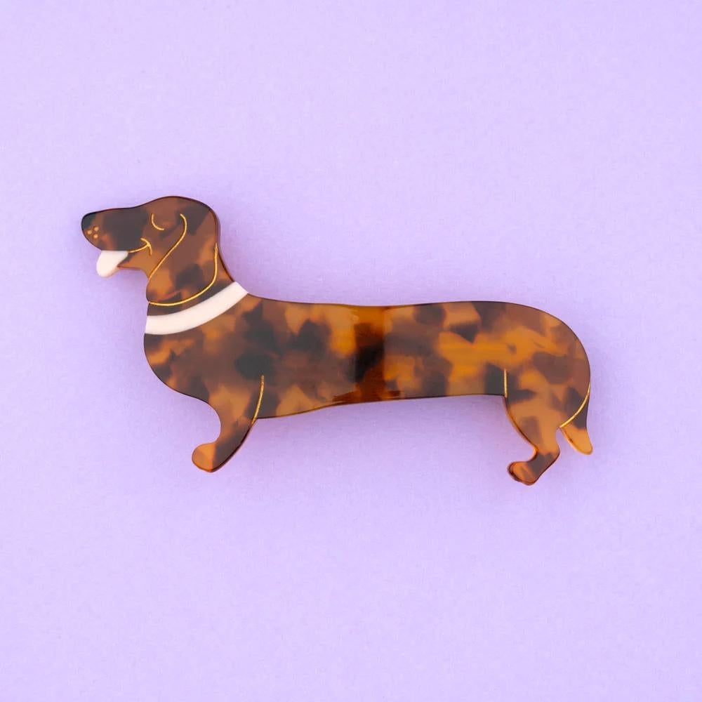 【Coucou Suzette】Dachshund French Barrette _ chu chu CHUPETERIA