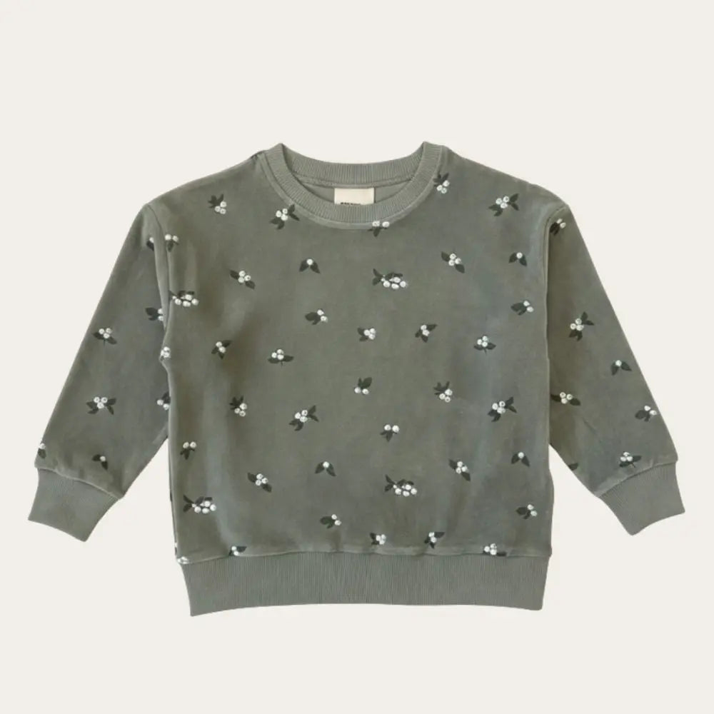 【STUDIO BOHEME】SWEATSHIRT BART VELVET - VETIVER GUI _ chu chu CHUPETERIA