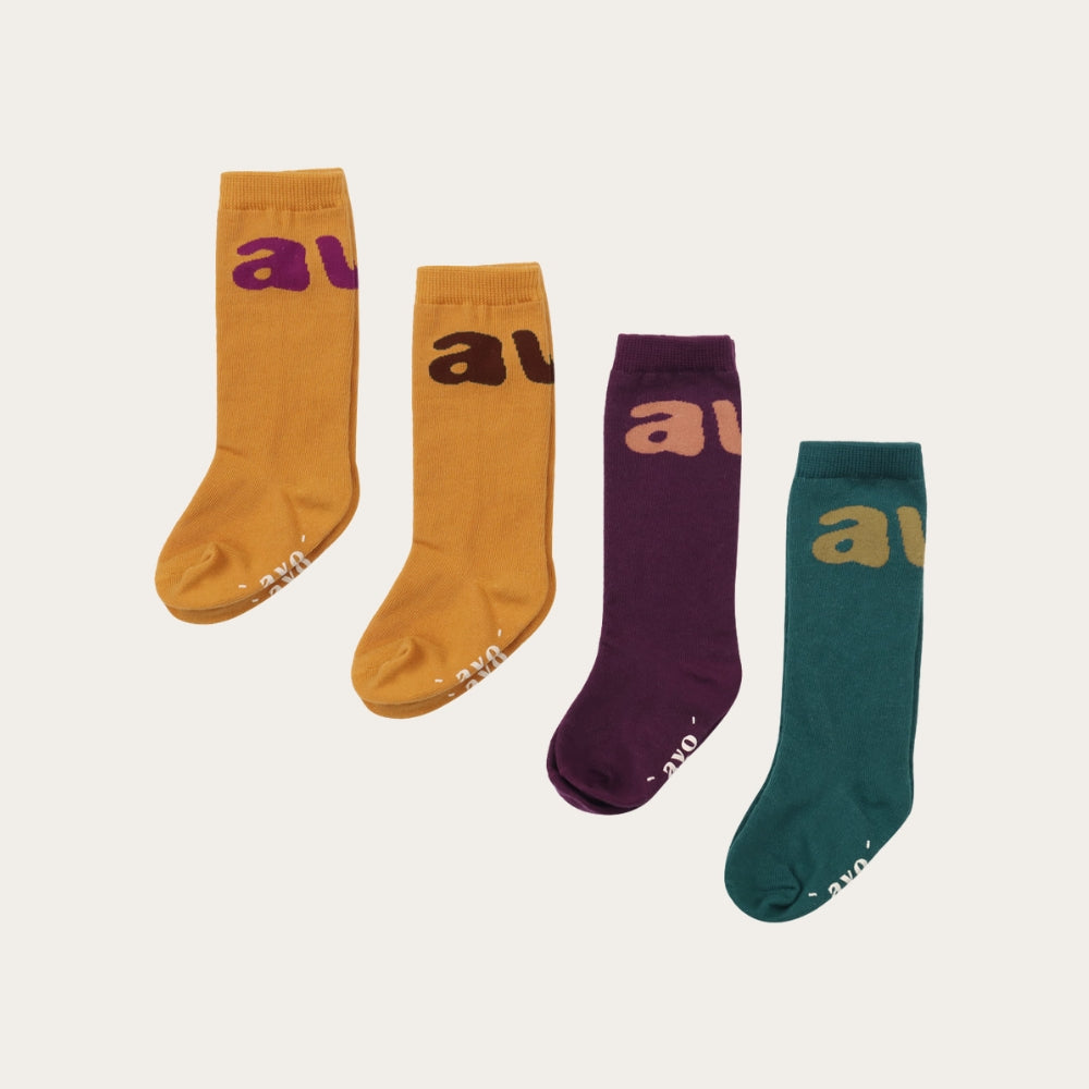 【avo】 AVO LONG JACQUARD SOCKS_4colors _ chu chu CHUPETERIA