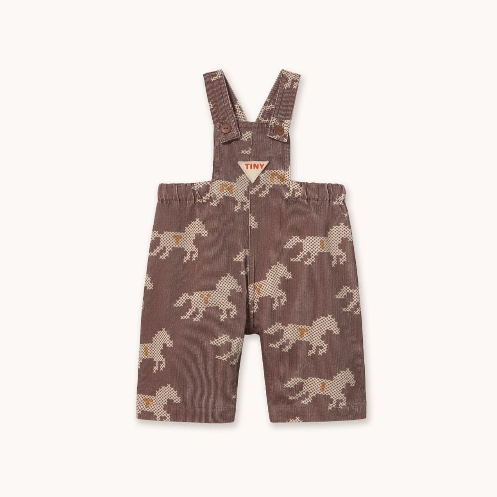【TINYCOTTONS】BABY :  HORSES BABY CORDUROY  DUNGAREE - 26AW Drop2 _ chu chu CHUPETERIA