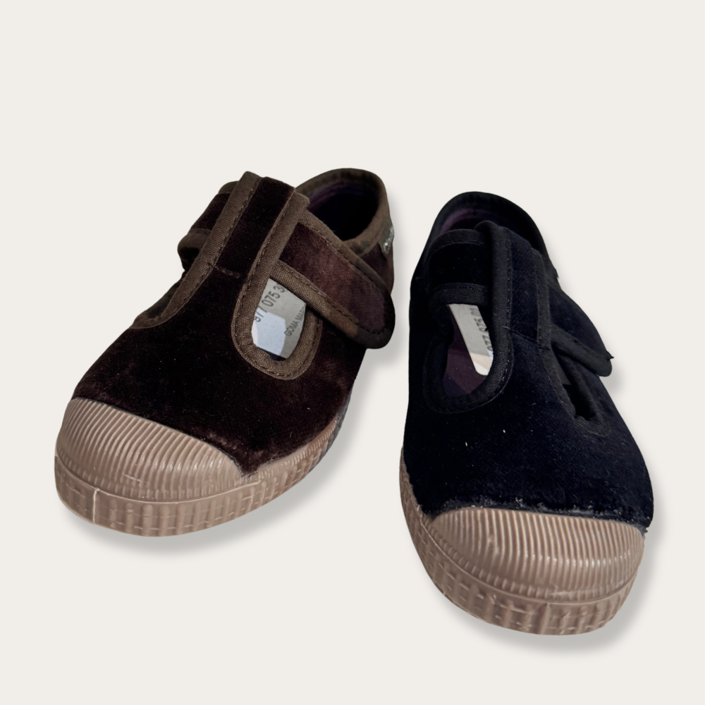 【CIENTA】Velour Shoes - 977A Black _ chu chu CHUPETERIA