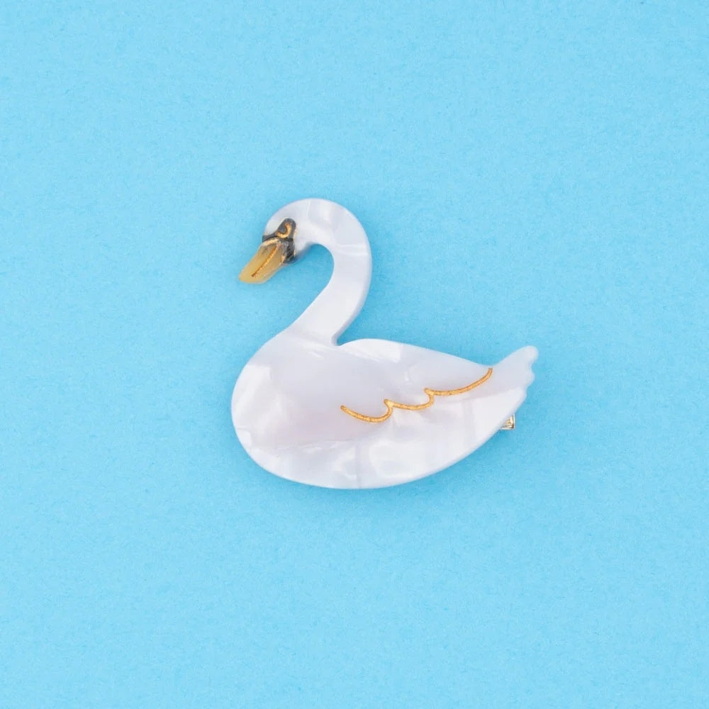 【Coucou Suzette】Swan Hair Clip _ chu chu CHUPETERIA