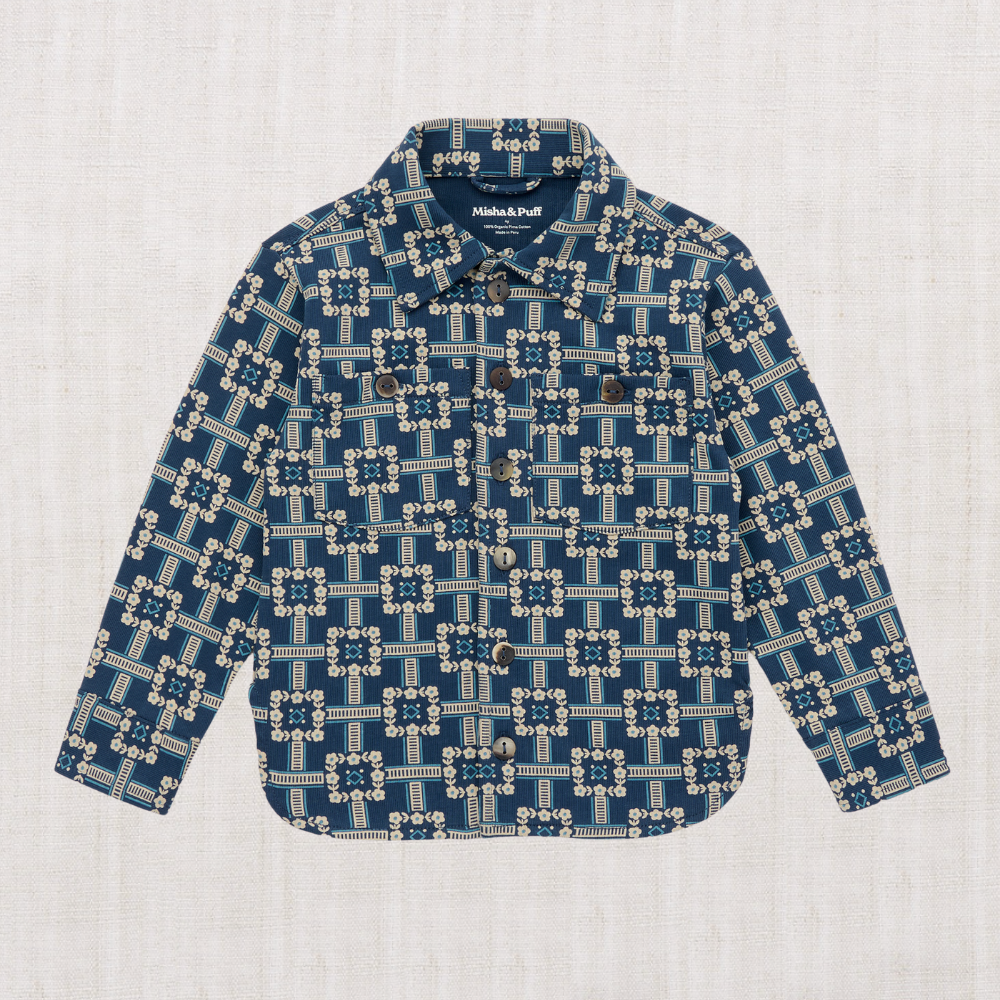 【Misha&Puff】Director's Jacket - Moonlight Railroad Floral - 26WI Drop1 _ chu chu CHUPETERIA