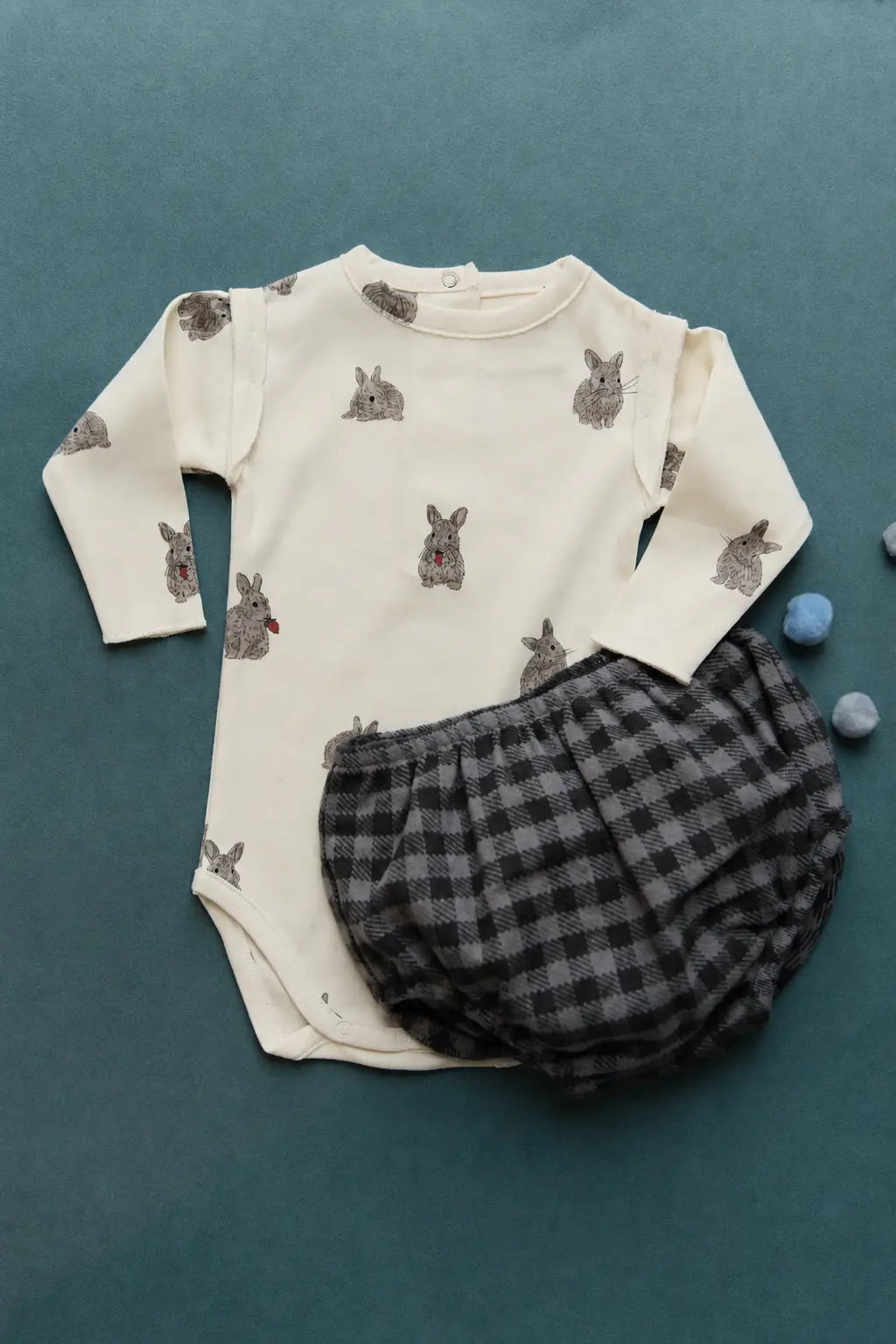 【STUDIO BOHEME】BODYSUIT LALA - ECRU LAPINS  (26AW Drop 1) _ chu chu CHUPETERIA