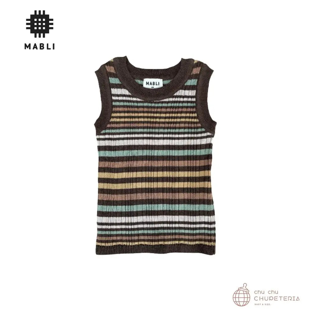 【MABLI】[26SS Drop2] CARAVAN VEST - TREE HOUSE STRIPE - chu chu CHUPETERIA