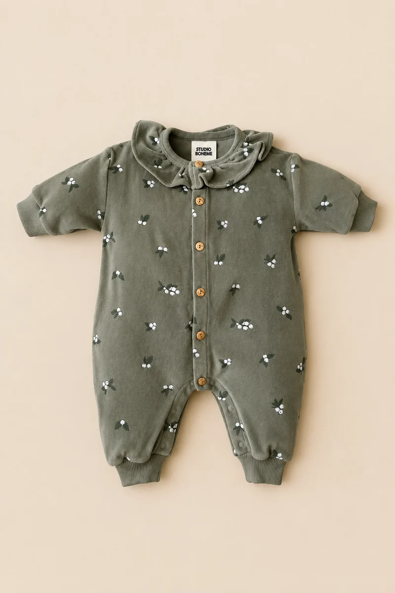 【STUDIO BOHEME】IRIS JUMPSUIT - VETIVER / GUI (26AW Drop 2) _ chu chu CHUPETERIA