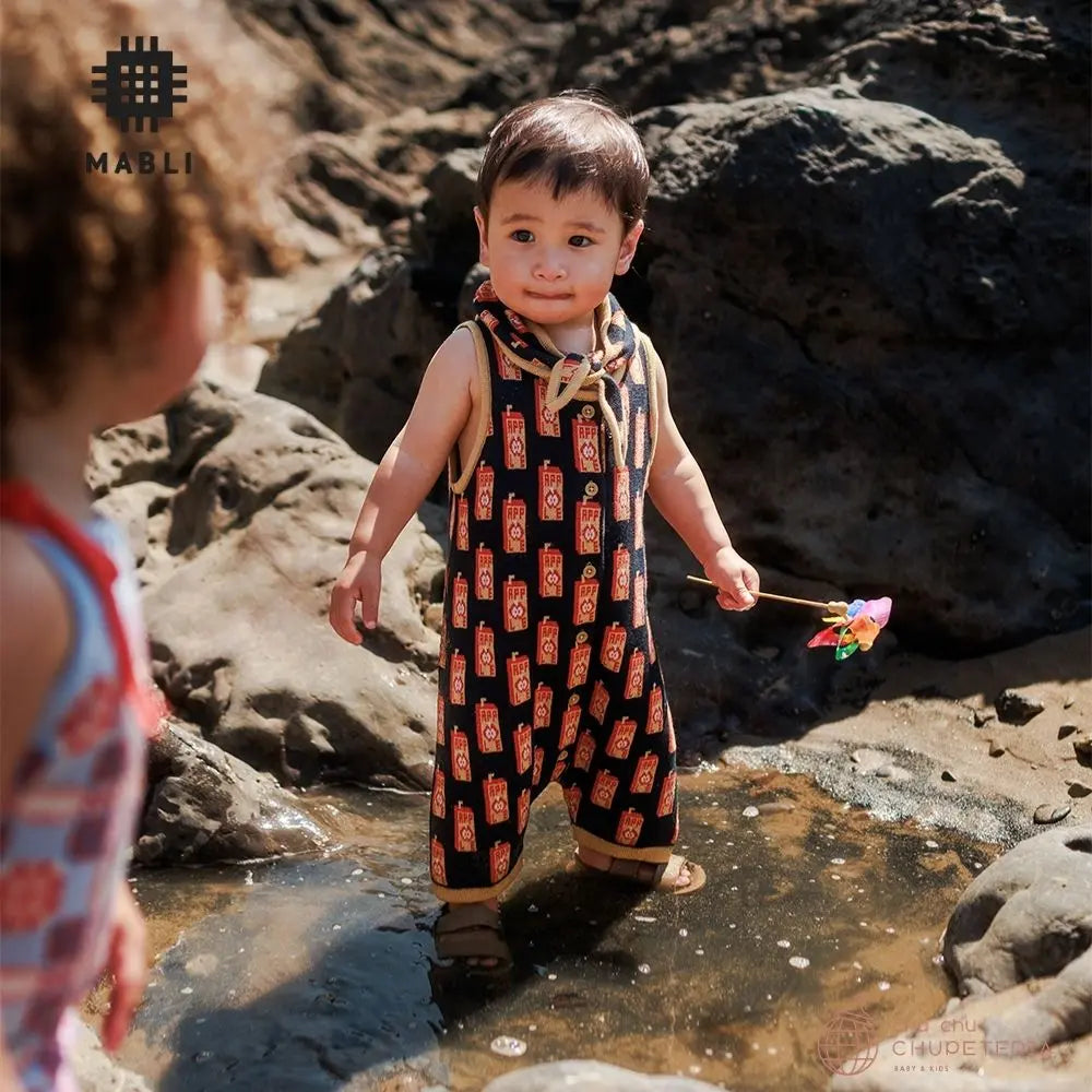 MABLI】[26SS Drop2] JUICE BOX ROMPER - RED APPLE - chu chu – chu