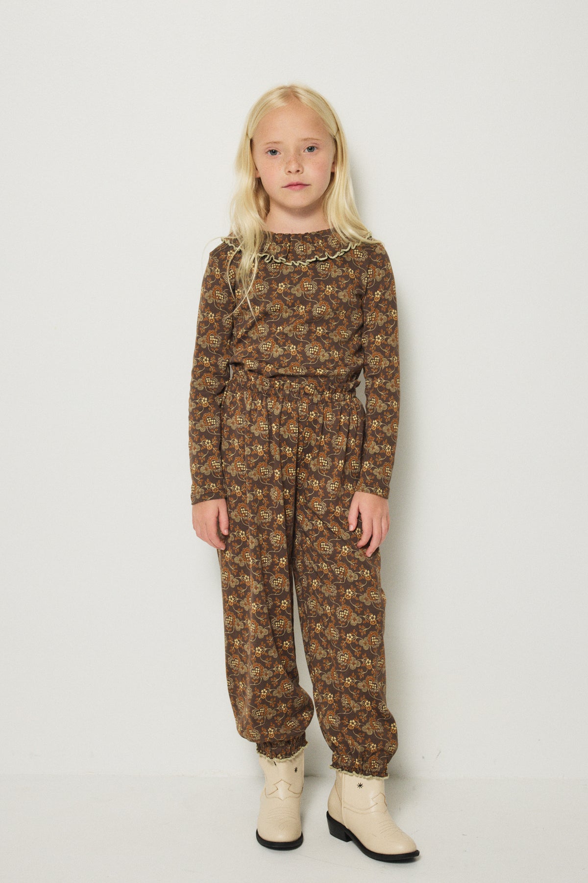 【Misha&Puff】Balloon Pant - Bark Calico Hearts - 26WI Drop1 _ chu chu CHUPETERIA