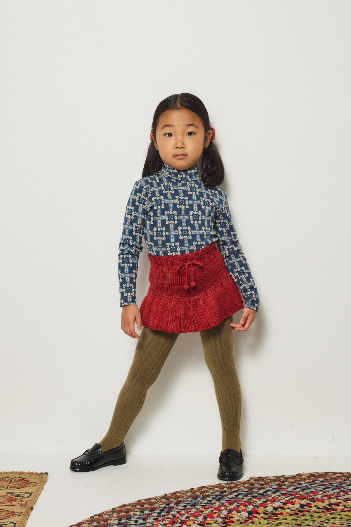 【Misha&Puff】Turtleneck - Moonlight Railroad Floral - 26WI Drop1 _ chu chu CHUPETERIA