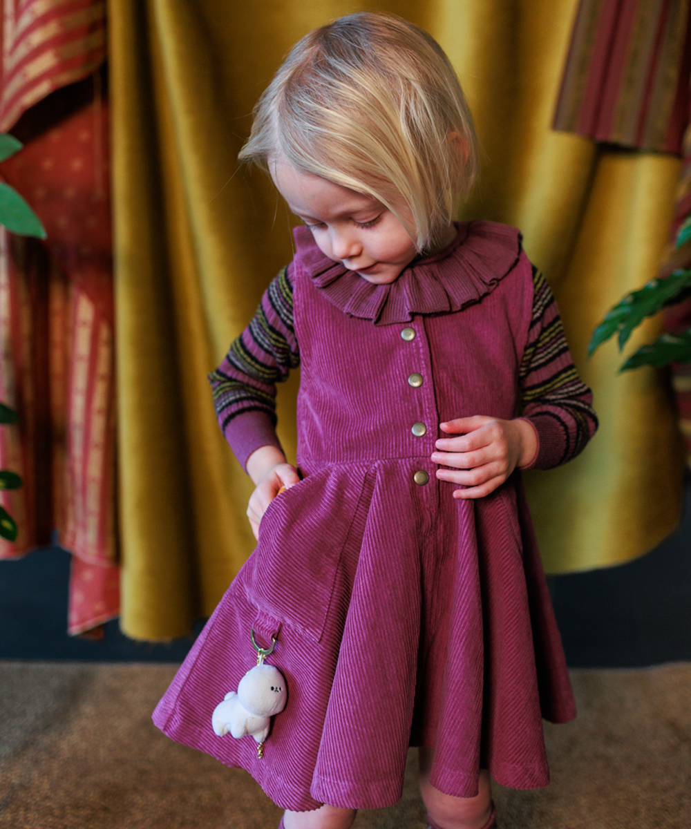【MABLI】 Cassie Skinny Rib - Damson Stripe _ chu chu CHUPETERIA