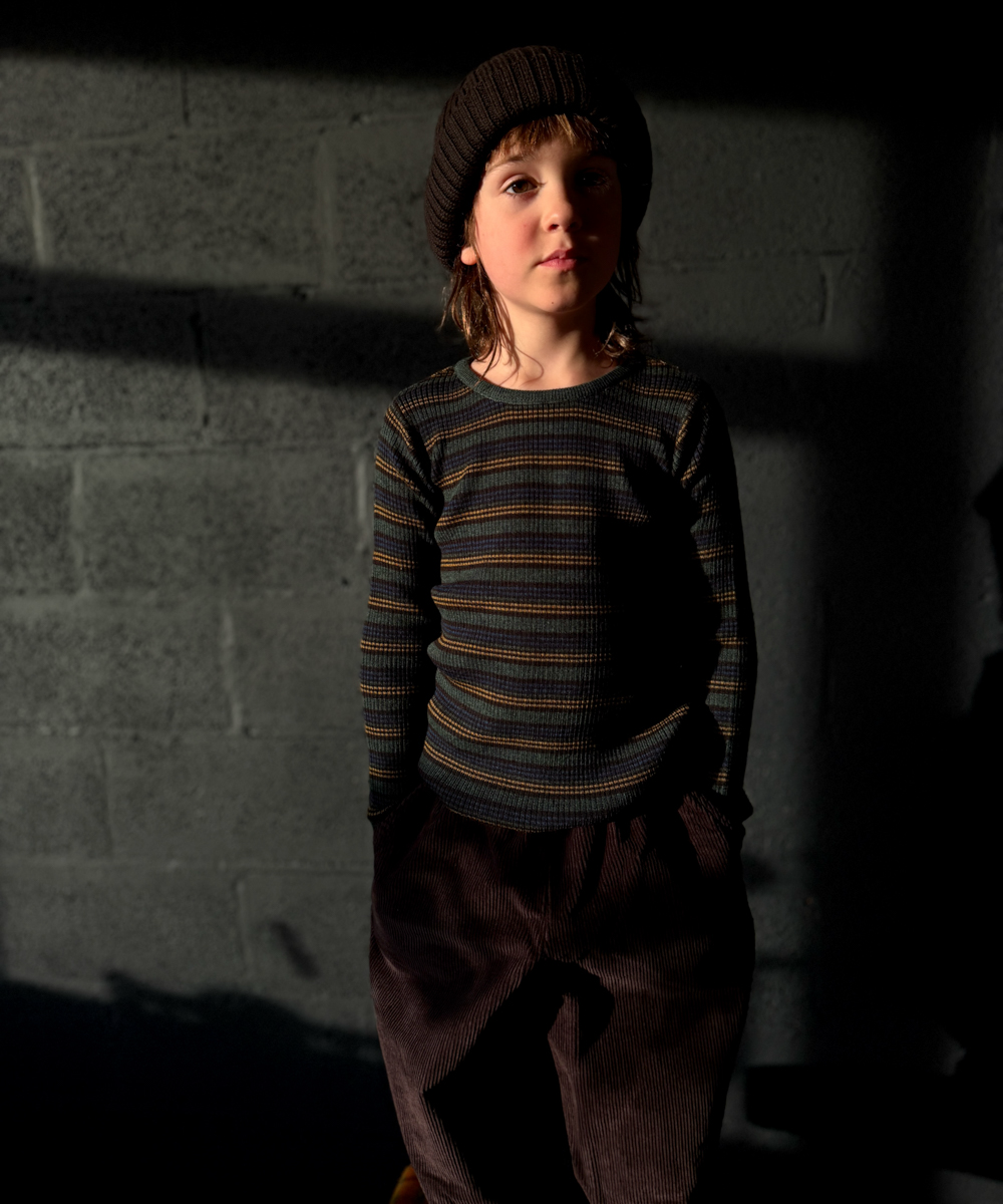 【MABLI】 Seilio Skinny Rib - Pine Stripe _ chu chu CHUPETERIA