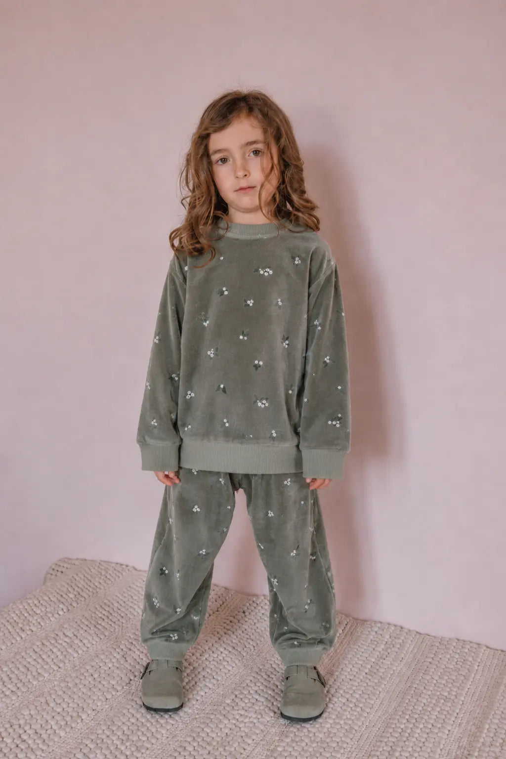【STUDIO BOHEME】SWEATSHIRT BART VELVET - VETIVER GUI _ chu chu CHUPETERIA