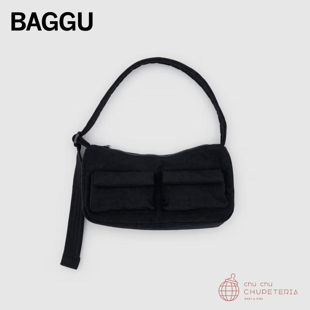 【BAGGU】Cargo Shoulder Bag - Black _1 _ chu chu CHUPETERIA