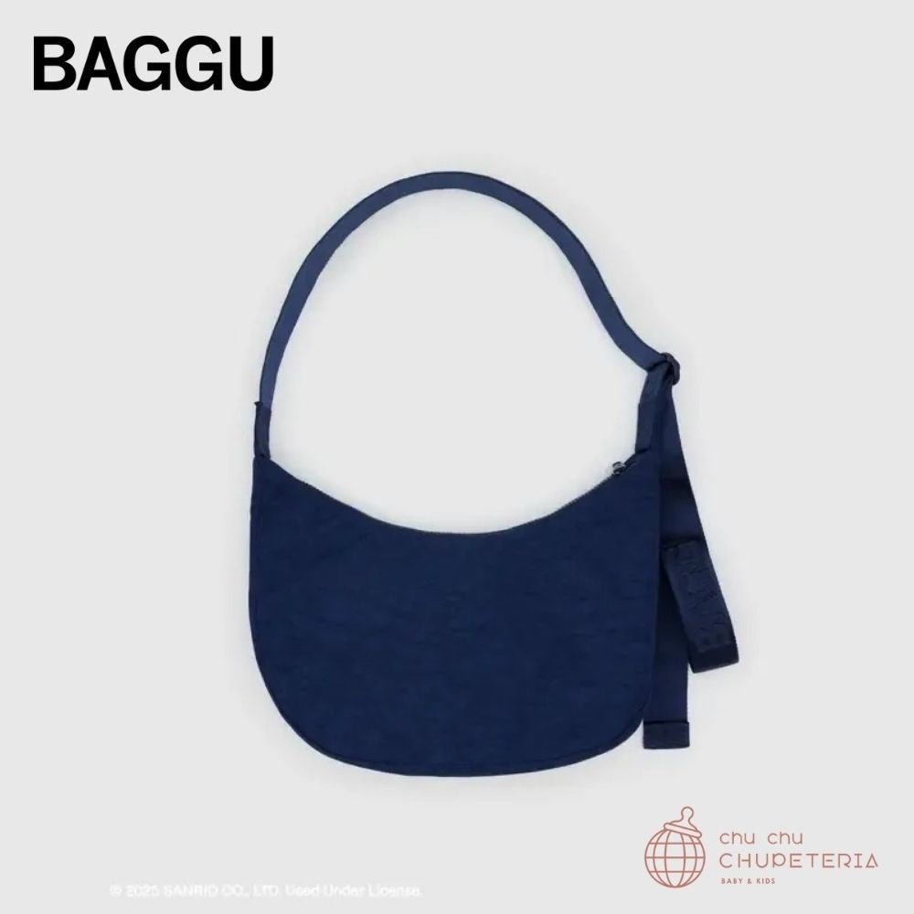 【BAGGU】Medium Nylon Crescent Bag - Embroidered Hello Kitty & Teddy _2 _ chu chu CHUPETERIA