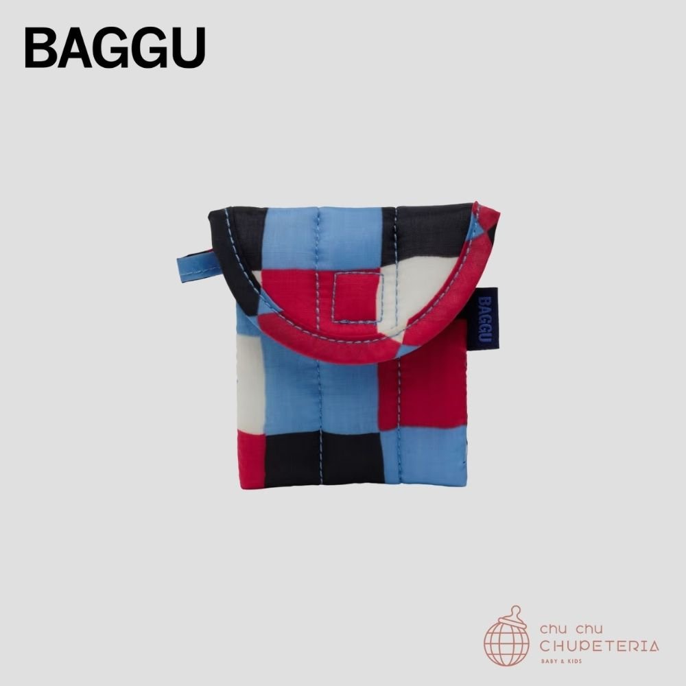 【BAGGU】Puffy Earbuds Case - Painted Check _1 _ chu chu CHUPETERIA