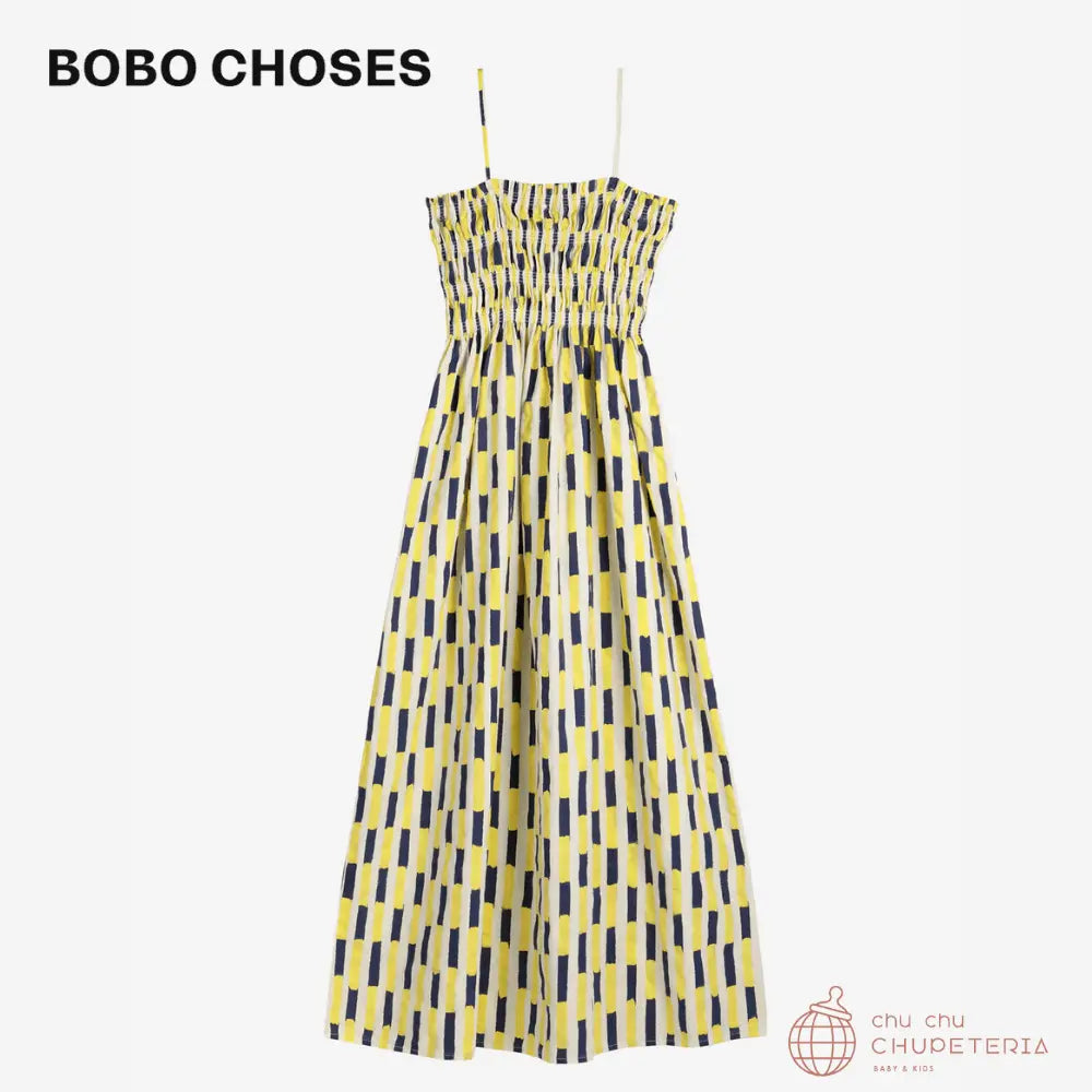 【BOBO CHOSES】[Adult] Brush strokes gathered bustier dress _2 _ chu chu CHUPETERIA
