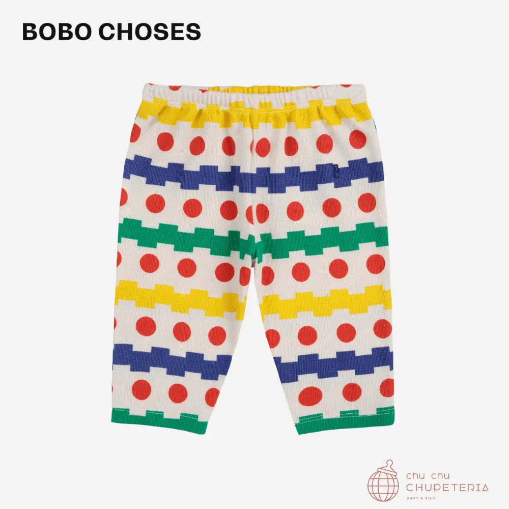 【BOBO CHOSES】[Baby] Geometrical all over waffle pants _1 _ chu chu CHUPETERIA