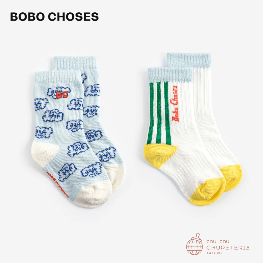 【BOBO CHOSES】[Drop 1] [BABY] Bobo Choses short socks pack x 2 (26SS) _1 _ chu chu CHUPETERIA