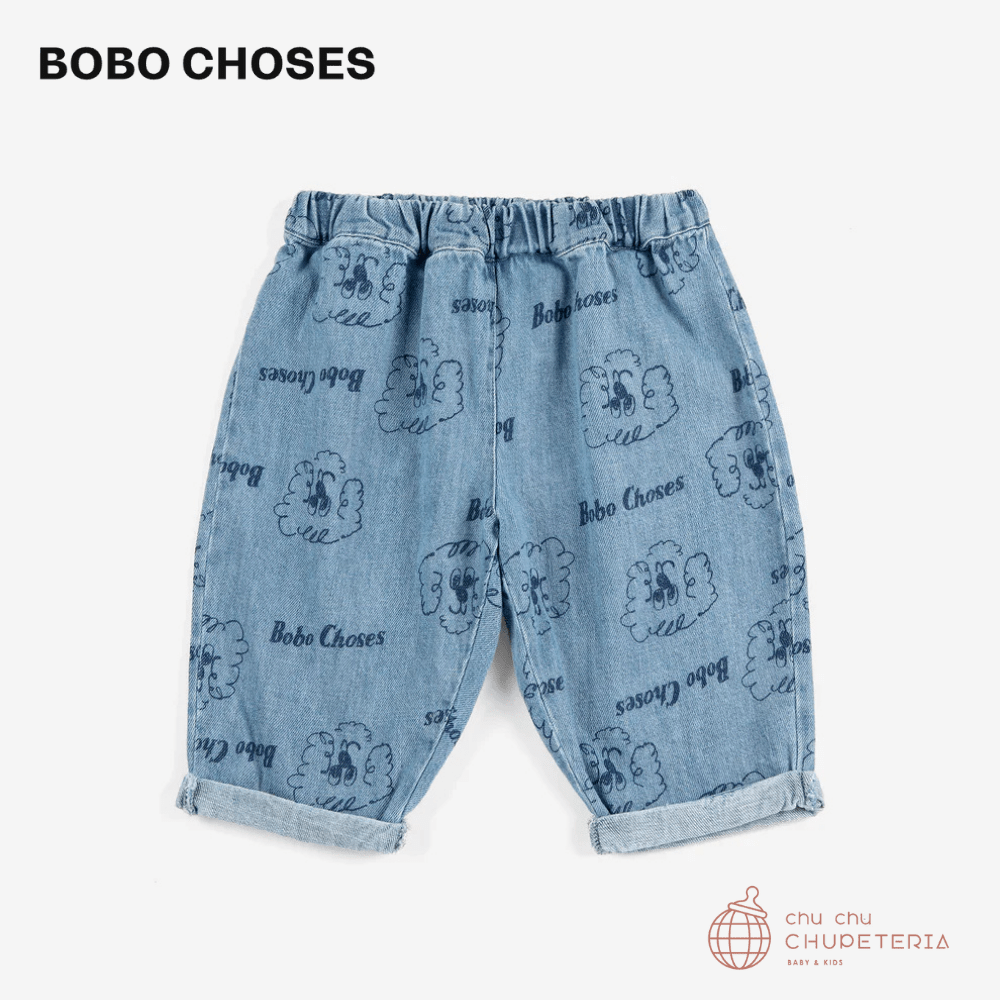 【BOBO CHOSES】[Drop 1] [BABY] Pickles The Dog all over denim pants (26SS) _1 _ chu chu CHUPETERIA