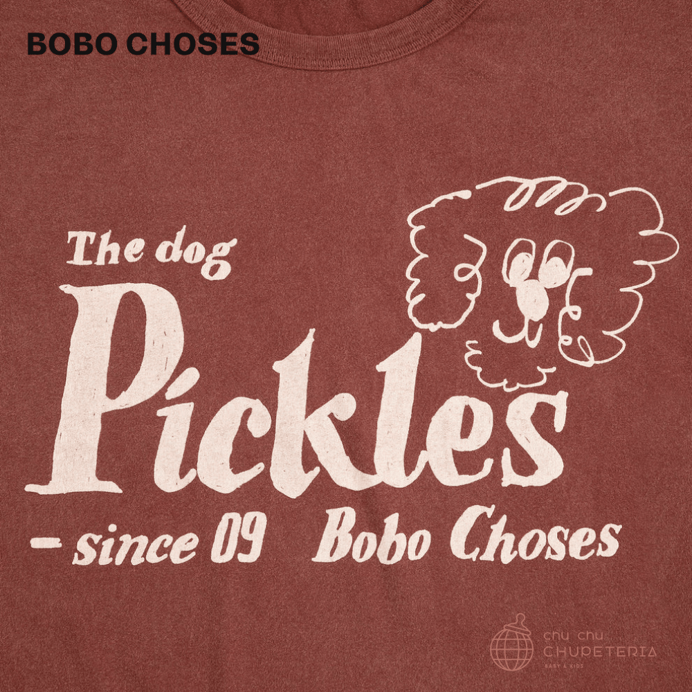 【BOBO CHOSES】[Drop 1] Pickles The Dog T-shirt - Brown - (26SS) _2 _ chu chu CHUPETERIA