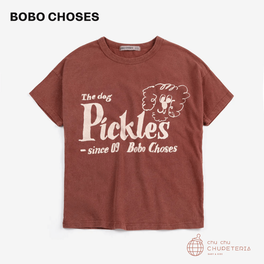 【BOBO CHOSES】[Drop 1] Pickles The Dog T-shirt - Brown - (26SS) _1 _ chu chu CHUPETERIA