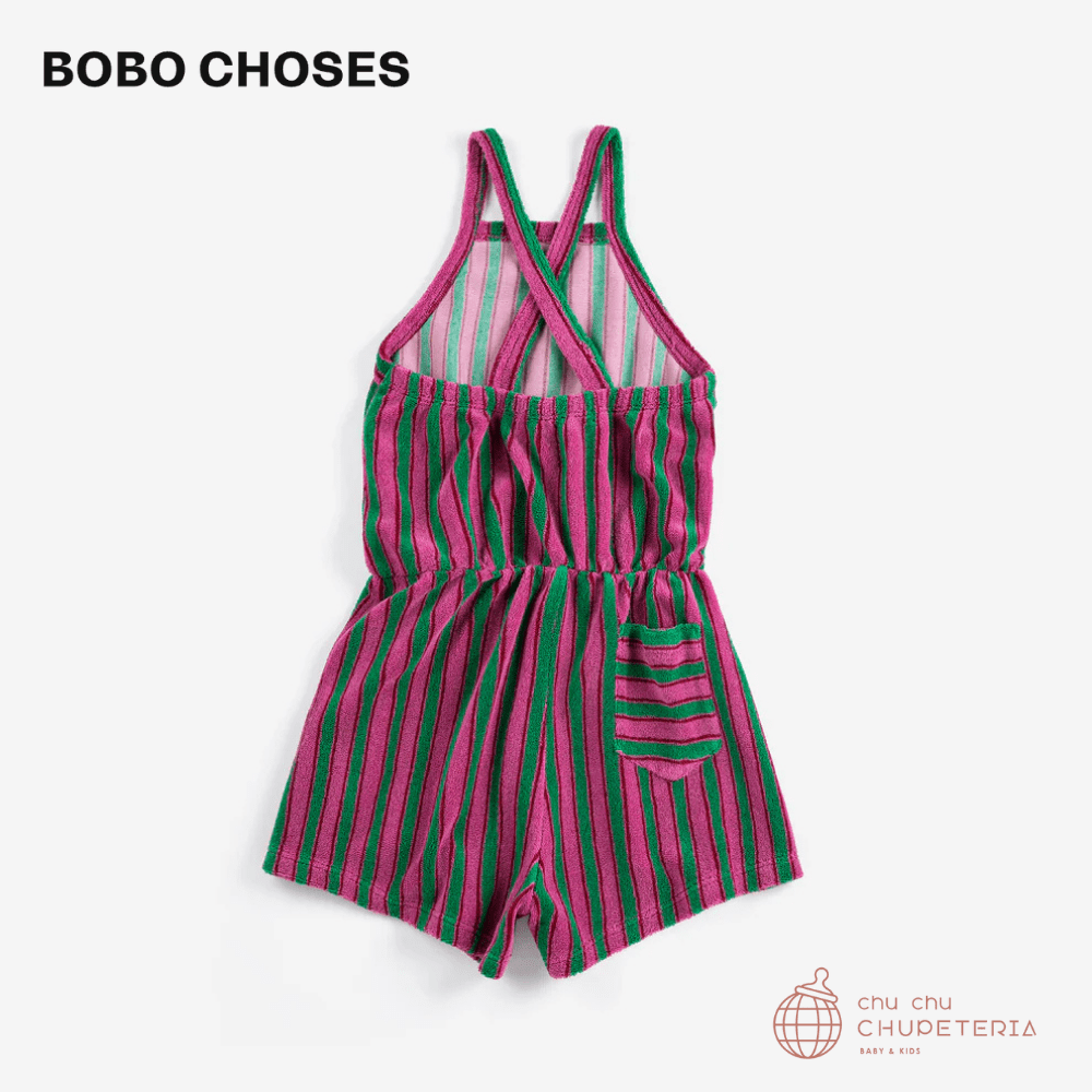 【BOBO CHOSES】[Drop 1] Striped terry cloth playsuit (26SS) _2 _ chu chu CHUPETERIA