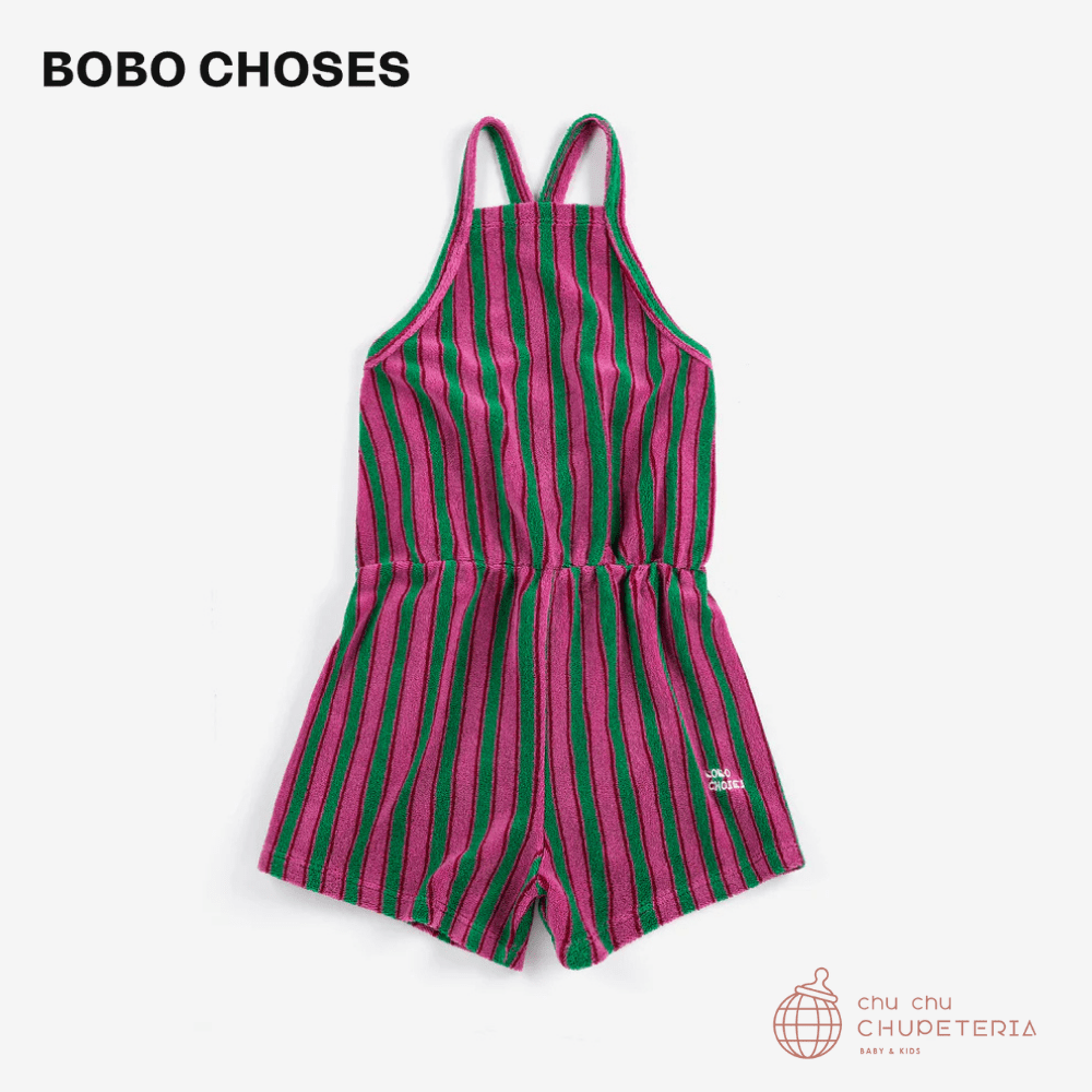 【BOBO CHOSES】[Drop 1] Striped terry cloth playsuit (26SS) _1 _ chu chu CHUPETERIA