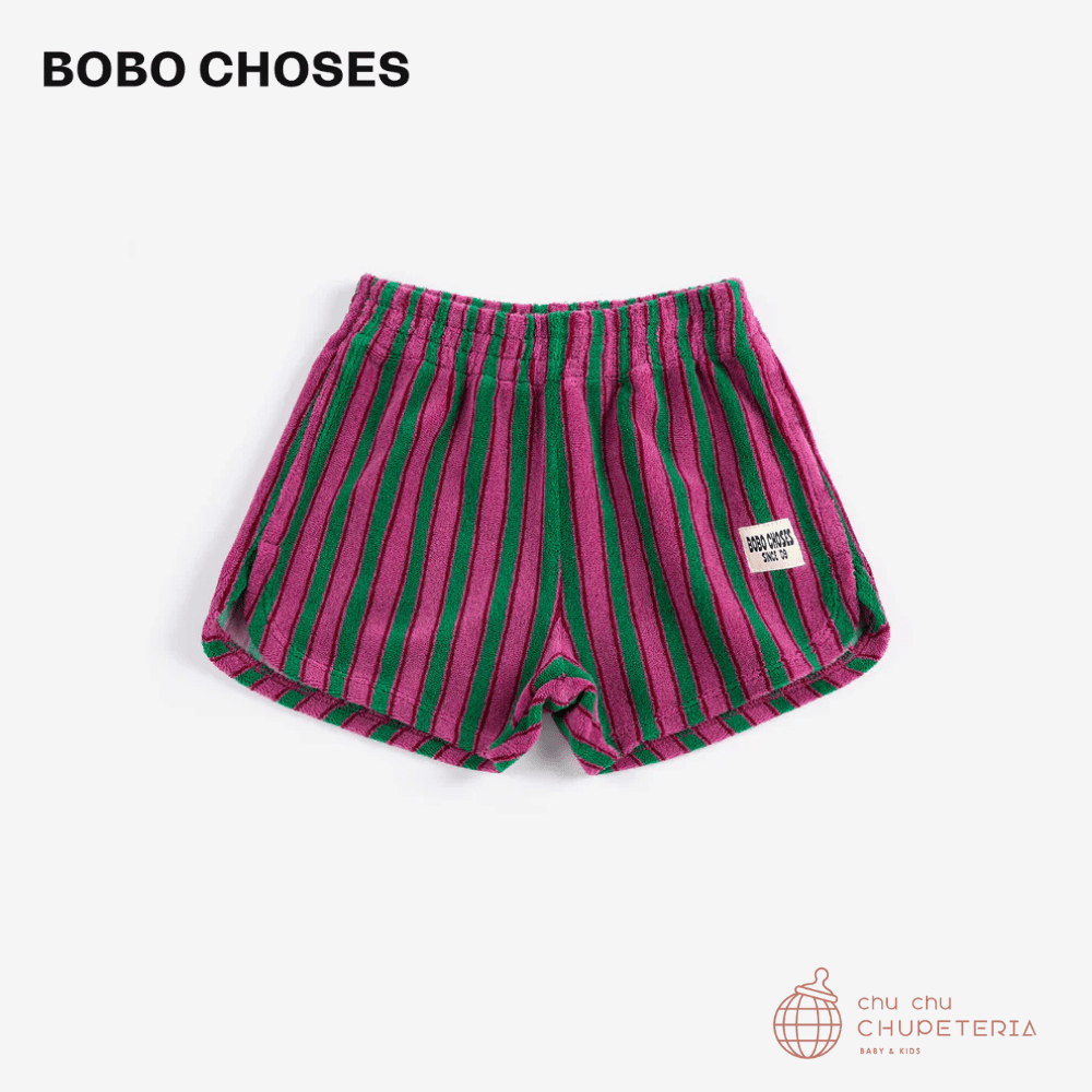 【BOBO CHOSES】[Drop 1] Striped terry cloth shorts (26SS) _1 _ chu chu CHUPETERIA