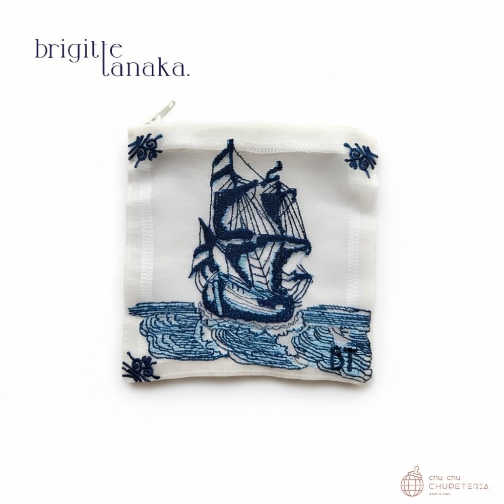 《即納》《送料無料》【Brigitte Tanaka】26SS Collection - Delft Carreau Pouch _1 _ chu chu CHUPETERIA